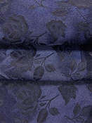 Navy J35 Eversong Brocade Fabric